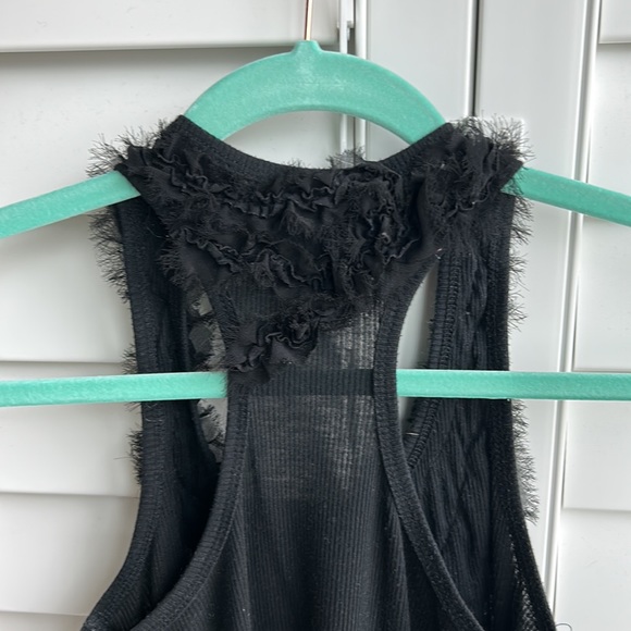 Ruffled Razor Back Cotton Tank - Picture 3 of 4